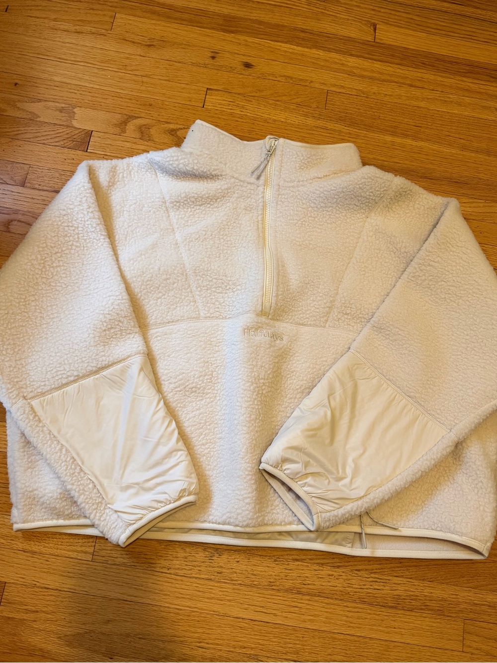 Half Days Piper Fleece | Cream | 1XL
